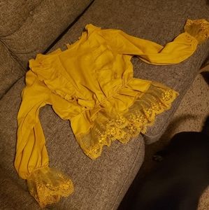Yellow long sleeve top
